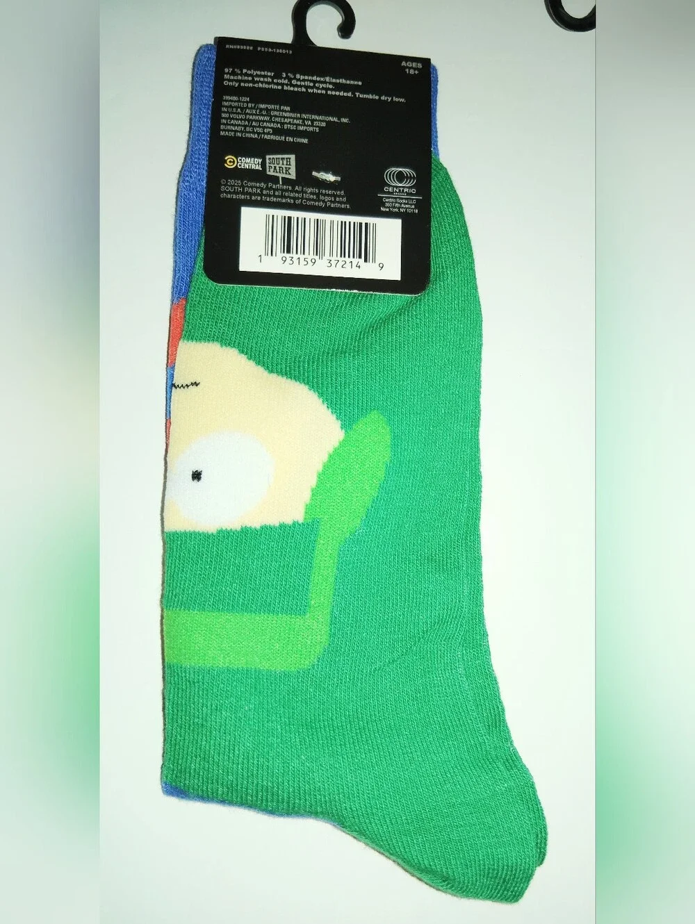 6 Unisex Southpark Crew Socks Cartman Stan Kyle Towelie Butters NWT